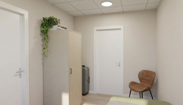 Interieur Arbeidsmigranten Projectinrichting Eu Medewerkers Ross Tucker Projectinterieur